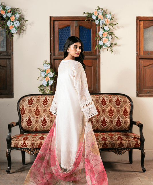 Nargis Unstitched Embroidered Suit (3-Piece)