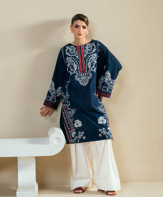 KEP-02 NAVY-CAMBRIC STITCHED 2PC