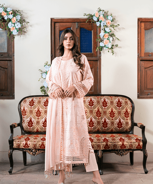 Gulaab Unstitched Embroidered Suit (3-Piece)