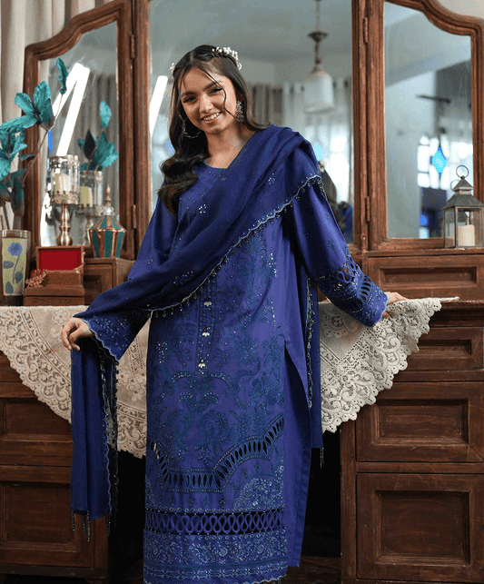 Morni Unstitched Embroidered Suit (3-Piece)