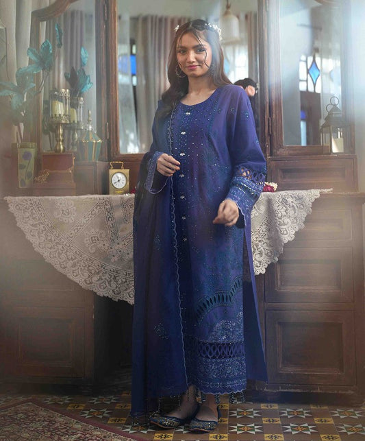 Morni Unstitched Embroidered Suit (3-Piece)